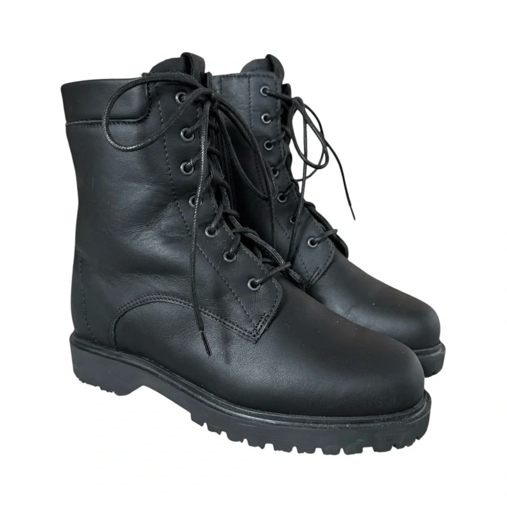 Anfibio Kiara Leather Wool-Lined Winter Boots Size 9 - Picture 5 of 12